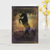 Carte de voeux MustangWILD (Fleur jaune)