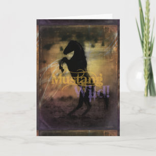 Carte de voeux MustangWILD