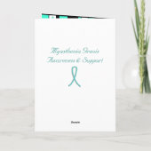 Carte de voeux Myasthenia Gravis blanche (Dos)