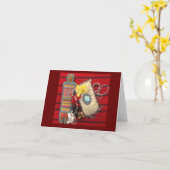 Carte de voeux mystique (Fleur jaune)