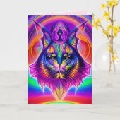 carte de voeux mystique (Fleur jaune)