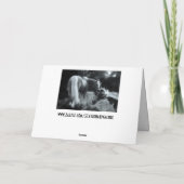 carte de voeux mystique à cheval de nuit (Dos)