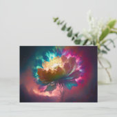 Carte de voeux mystique à fleurs (Debout devant)