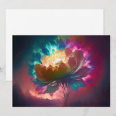 Carte de voeux mystique à fleurs (Devant / Derrière)