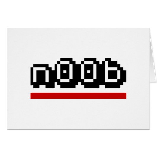 carte de voeux n00b (Devant horizontal)