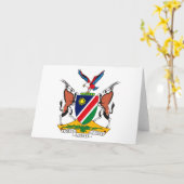 Carte de voeux Namibie pour armoiries (Fleur jaune)