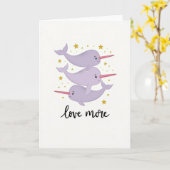 Carte de vœux Narval Amour Plus (Fleur jaune)