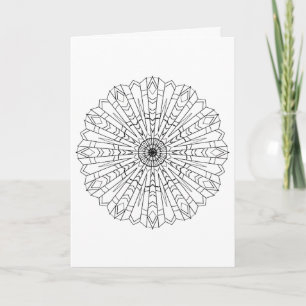 Carte de voeux, nativ noir et blanc et du