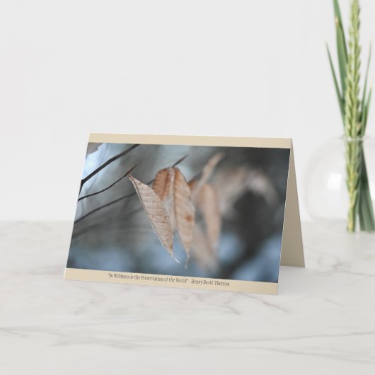 Carte de voeux Nature (Devant)