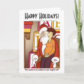 Carte de voeux Naughty List Holidays (Devant)