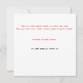 Carte de voeux Nautique Appartement Personnalisabl (Dos)