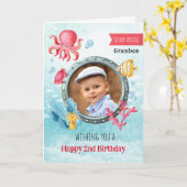 Carte de voeux nautique pour l'anniversaire de la (Fleur jaune)