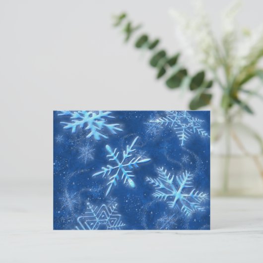 Carte de Vœux Neige (Debout devant)