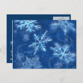 Carte de Vœux Neige (Devant / Derrière)