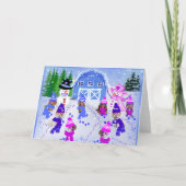 Carte de vœux Neige d'hiver (Devant)