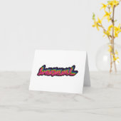 carte de voeux neon font "homosexuel" (Fleur jaune)