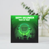 CARTE DE VOEUX NEON JOYEUX HALLOWEEN  (Debout devant)