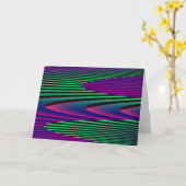 Carte de voeux Neon Seas (Fleur jaune)