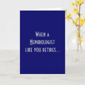 Carte de voeux Néphrologiste à la retraite (Fleur jaune)