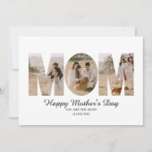 Carte de voeux Neutral Simple Photo Fête des Mères (Devant)