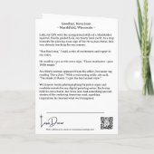 Carte de voeux Neva Jean Motel Retro Neon (Dos)