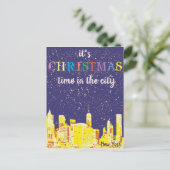 Carte de voeux New York City Skyline moderne (Debout devant)