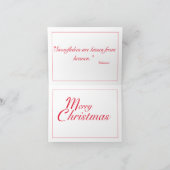 Carte de vœux Nez Choyé de Neige (Intérieur)