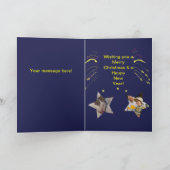 Carte de voeux Noel +2 Photos (Intérieur)