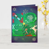 Carte de voeux Noel +2 Photos (Fleur jaune)