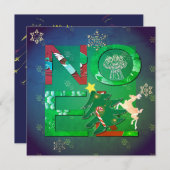 Carte de vœux Noël 2 Photos À Plat (Devant / Derrière)