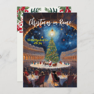 Carte de voeux "Noël à Rome"