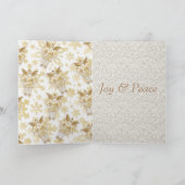 Carte de voeux Noël Ange neige (Intérieur)