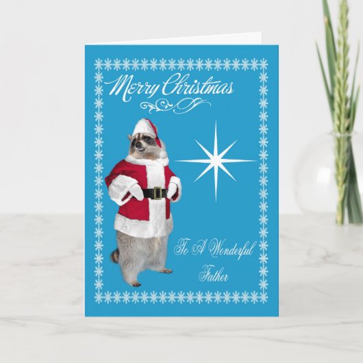 Carte de voeux Noël au père (Devant)