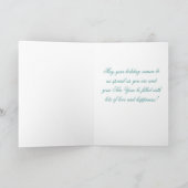Carte de voeux Noël aux parents (Intérieur)