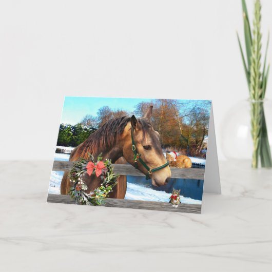 Carte de vœux "Noël avec des amis" (Devant)
