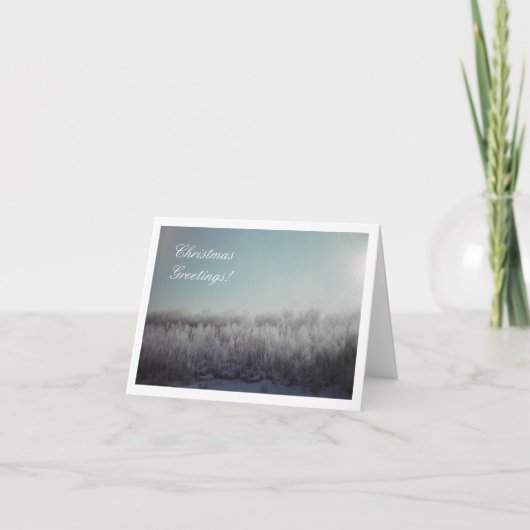 Carte de vœux Noël blanc (Devant)