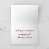 Carte de voeux Noël Boston Terrier (Intérieur)