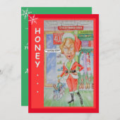 Carte de voeux Noël Couples (Devant / Derrière)