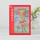 Carte de voeux Noël Couples (Debout devant)