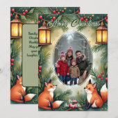 Carte de vœux Noël Digitalis & Sapin (Devant / Derrière)
