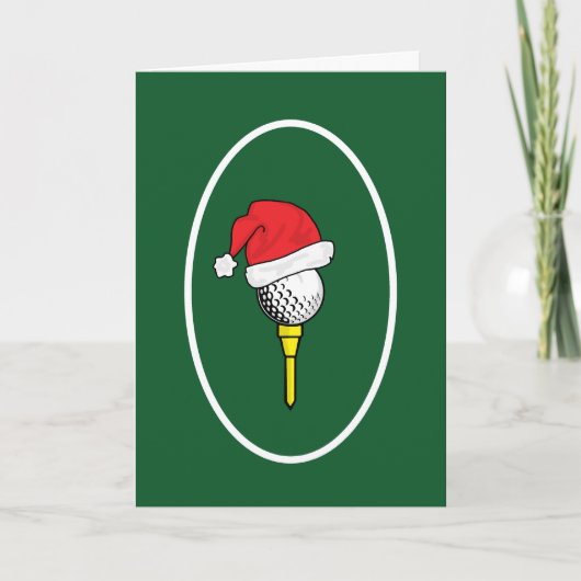 Carte de voeux Noël et Golf Spirit (Devant)