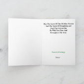 Carte de voeux Noël et Golf Spirit (Intérieur)