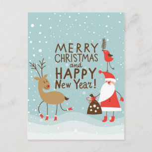 Carte de voeux Noël et Nouvel An