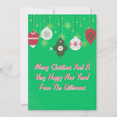 Carte de voeux Noël et Nouvel An, téléchargeable (Devant)