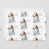 Carte de voeux Noël Gnome (Dos)