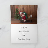 Carte de voeux Noël Joy | Lettre main (Intérieur)