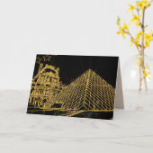 carte de voeux noël louvre (Fleur jaune)