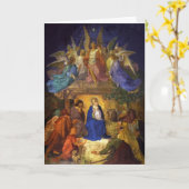 Carte de voeux Noël Nativité Ernst Degree (Fleur jaune)