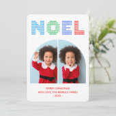 Carte de voeux Noel Photo Noël (Debout devant)