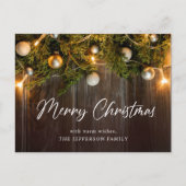 Carte de voeux Noël Pine Cones (Devant)